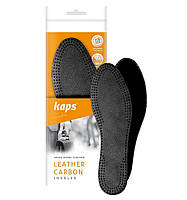 Кожаные стельки для обуви Kaps Leather Carbon Black 45 IN, код: 2733152