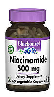 Ниацинамид (B3) 500мг Bluebonnet Nutrition 60 гелевых капсул BM, код: 1845289