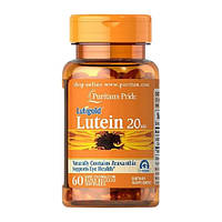 Лютеин Puritan's Pride Lutein 20 mg with Zeaxanthin 60 Softgels NX, код: 7520694