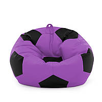 Кресло мешок Мяч Оксфорд 100см Студия Комфорта размер Стандарт Фиолетовый + Черный AG, код: 6498882