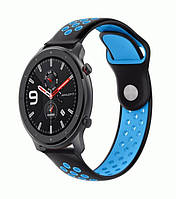 Ремешок BeWatch для Amazfit BIP | Bip Lite | GTS | Gtr 42mm силиконовый 20мм перфорированный QT, код: 2551681