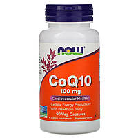 Коэнзим Q10 Now Foods с ягодами боярышника 100 мг 90 капсул HH, код: 7701311
