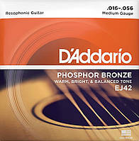 Струны для акустической гитары D'Addario EJ42 Phosphor Bronze Medium Resophonic Guitar 16 56 GG, код: 6556624