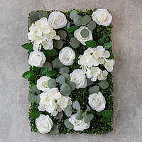 Искусственный фитомодуль из цветов "Цветущий сад", 40х60 см (9091-001)