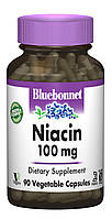Ниaцин (В3) 100 мг Bluebonnet Nutrition 90 гелевых капсул BM, код: 1845332