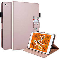 Чехол-книжка Animal Wallet Apple iPad Mini 1 2 3 4 5 Wake Sleep Rabbit Розовое золо DH, код: 8096946