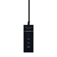 Хаб разветвитель для компбютора ANCHOR USB Hub P - 303 4 USB 3.0 LED Черный QT, код: 8311036