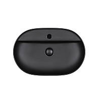 Раковина підвісна моноблок Qtap Scorpio Matt Black QT142203MBMB SD00046267 UL, код: 6963106