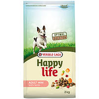 Сухой премиум корм для собак мини и малых пород Happy Life Adult Mini with Lamb ягненок 3 кг GG, код: 7765352