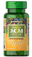 Антиоксидант Puritan's Pride Acai 1000 mg 60 Softgels NB, код: 7548147