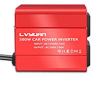 Перетворювач напруги автомобільний інвертор від прикурювача Lvyuan 12 В 200 Вт 300 W PI, код: 7707480