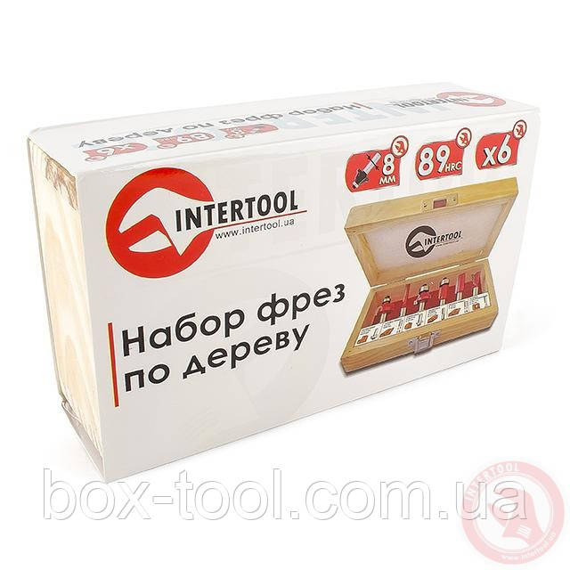 Набір фрез для дерева 6 од. INTERTOOL HT-0072