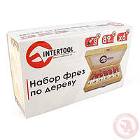 Набор фрез по дереву 6 ед. INTERTOOL HT-0072