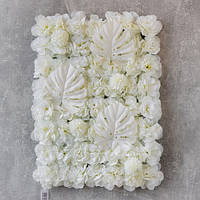 Штучний фітомодуль із квітів "Білі квіти", 40х60 см (9091-005)