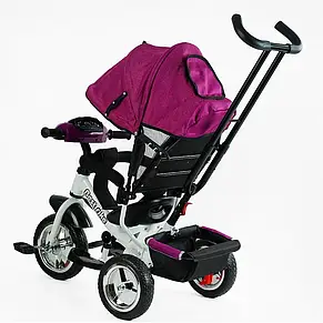 Велосипед триколісний дитячий з батьківською ручкою Best Trike 6588 / 64-973 (колеса спінена гума, USB, музика, світло), фото 5