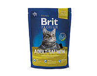 Brit (Чехия) Сухой корм Brit Premium Cat Adult Salmon 1,5кг для взрослых с лососем XN, код: 2732229