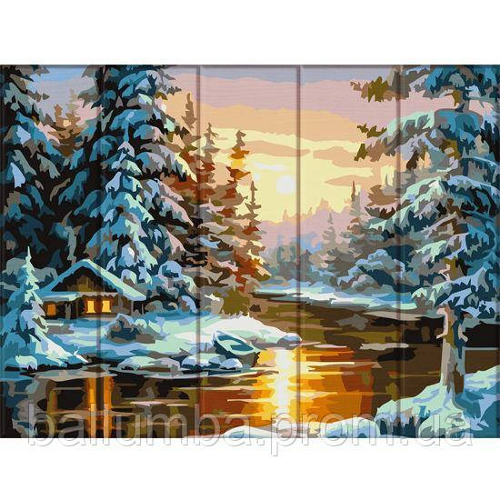Картина по номерам на дереве Зима Art Story (ASW104) BM, код: 8330693 - фото 1 - id-p2163240220