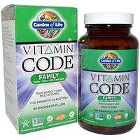 Витаминно-минеральный комплекс Garden of Life Vitamin Code Family 120 Veg Caps GOL-11370 PZ, код: 7705983