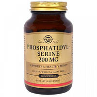 Комплекс для профилактики работы головного мозга Solgar Phosphatidyl-serine 200 mg 60 Caps BM, код: 7527172