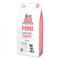 Сухой корм Brit Care GF Mini Puppy Lamb 7 kg (для щенков и молодых собак миниатюрных пород) XN, код: 2734890