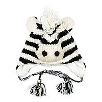 Шапка з вушками дитяча Kathmandu Animals Zebra Оne size Білий + Чорний (22900) NB, код: 1483093