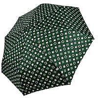 Женский зонт полуавтомат от Toprain на 8 спиц с принтом зеленый 02020-4 z116-2024
