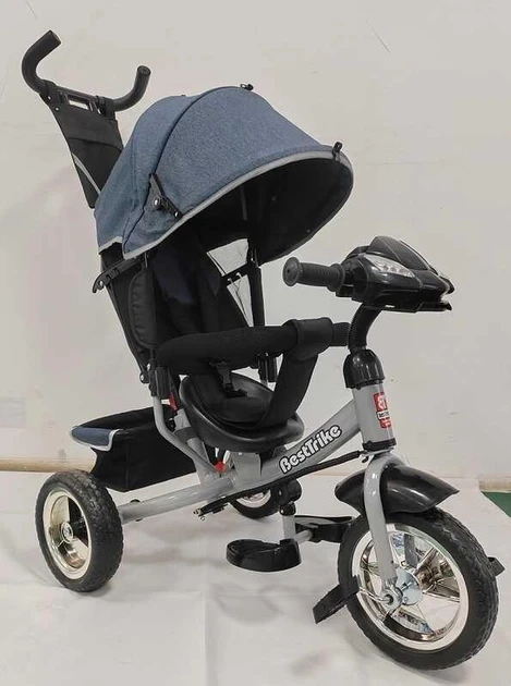 Велосипед триколісний дитячий з батьківською ручкою Best Trike 6588 / 67-012 (колеса спінена гума, USB, музика, світло)