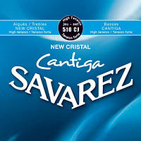 Струны для классической гитары Savarez 510CJ New Cristal Cantiga Classical Strings High Tensi IN, код: 6555721