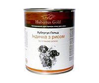 Консервированный корм для собак Hubertus Gold Индейка с рисом и льняным маслом 800г (42502315 SN, код: 7995080