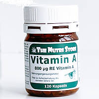 Витамин A The Nutri Store Vitamin A 800 mg 120 Caps ФР-00000225 GG, код: 7521288