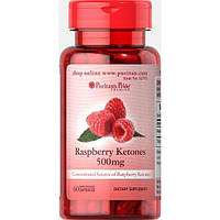 Екстракт для схуднення Puritan's Pride Raspberry Ketones 500 mg 60 Caps NX, код: 7547012