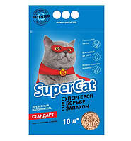 Наповнювач для котячого туалету SuperCat СТАНДАРТ Деревний вбиральний 3 кг (5 л) (3550) (GG, код: 7481053