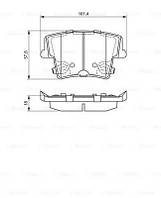 Колодки тормозные дисковые, BOSCH (0986494678)