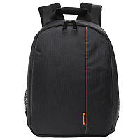 Фото рюкзак универсальный для фотоапаратов Canon EOS Nikon Sony Olympus Черный с оранжевым ( GM, код: 2604378