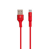 Кабель USB Hoco X26 Xpress Charging USB - Micro USB Красный NB, код: 7616240