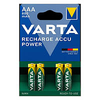 Аккумуляторные батарейки AAA VARTA ACCU AAA 800mAh BLI 4 шт N ML, код: 8365227