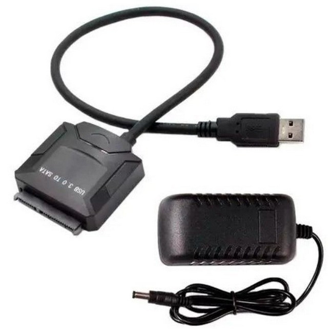 Переходник на жесткий диск USB 3.0 - SATA 2.5 3.5 HDD SSD до 5Гбит с с БП NX, код: 8201187 - фото 3 - id-p2163204817