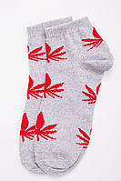 Короткие женские носки серого цвета в принт 131R137087 Ager 38-40 IN, код: 8236736