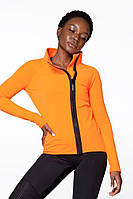 Спортивна жіноча курточка Designed for Fitness Orange M L Жовтогарячий BM, код: 6958796
