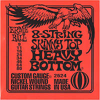 Струны для электрогитары Ernie Ball 2624 8-String Slinky Nickel Wound 9 80 XN, код: 6555386