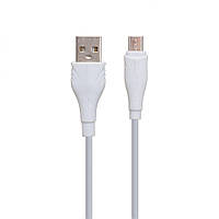 Кабель Borofone BX18 USB - microUSB 2.4A Max 2 m Белый PZ, код: 7677399