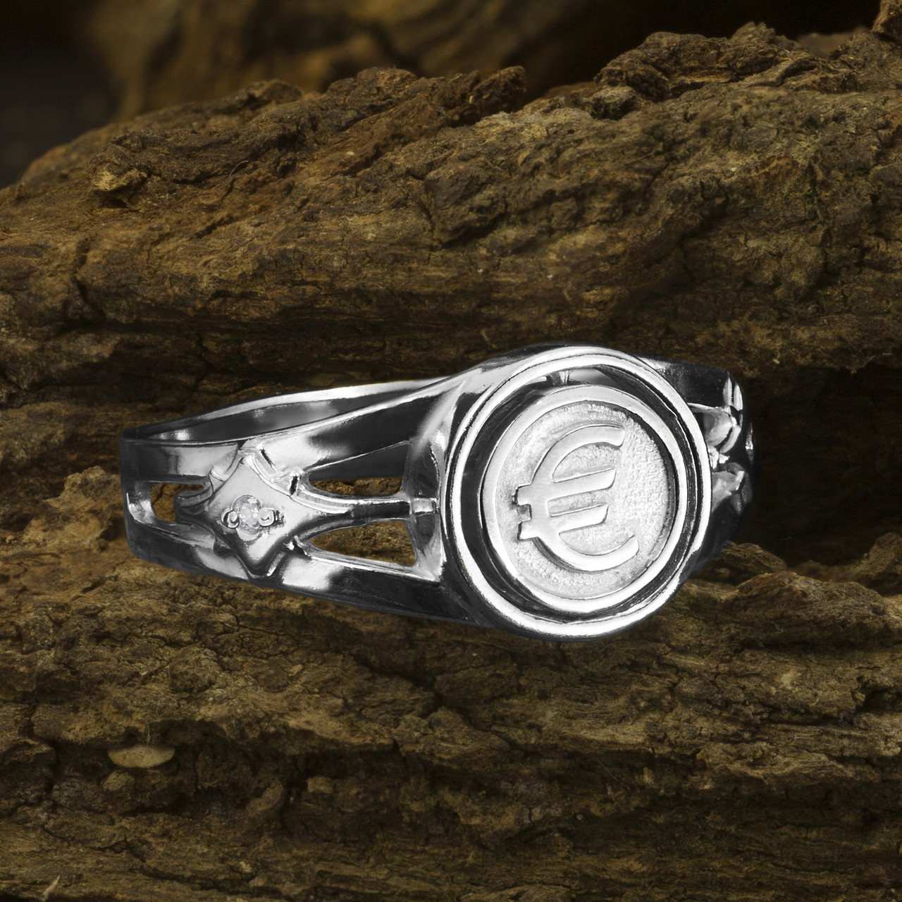 Мужское серебряное кольцо Доллар\Евро - фото 5 - id-p2163562700