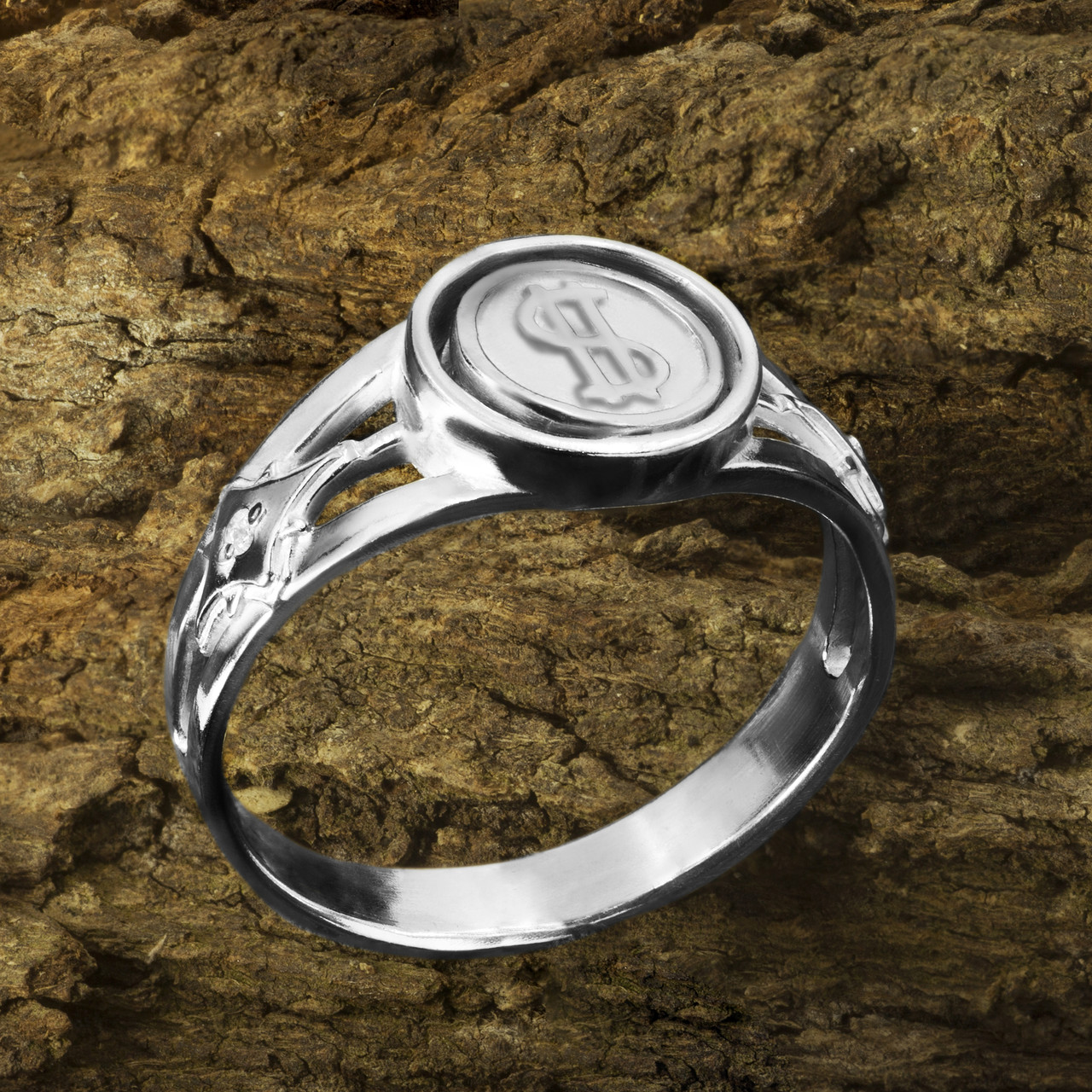 Мужское серебряное кольцо Доллар\Евро - фото 7 - id-p2163562700