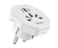 Переходник XO WL23 (EU) EU standard to multi national universal wall socket White