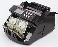 Рахункова машинка для грошей з детектором та перевіркою валют Лічильник мультивалютний Bill Counter 2108 Black