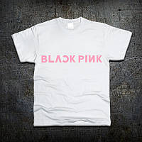 Футболка Fruit of the Loom Лого Black Pink K-POP Белый 152 см (2197122) QT, код: 7584590