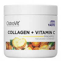 Хондропротектор для спорта OstroVit Collagen And Vitamin C 200 g 20 servings Pineapple GG, код: 7558871