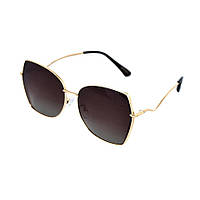 Солнцезащитные очки LuckyLOOK 578-914 Фэшн-классика One Size Коричневый+ Серый BM, код: 6885790