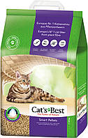 Наполнитель для кошачьего туалета Cat's Best Smart Pellets Древесный комкующий 10 кг 20 л (40 GG, код: 7623693