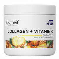 Хондропротектор для спорту OstroVit Collagen And Vitamin C 200 g 20 servings Pineapple IN, код: 7558871